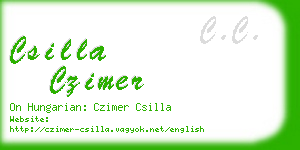 csilla czimer business card